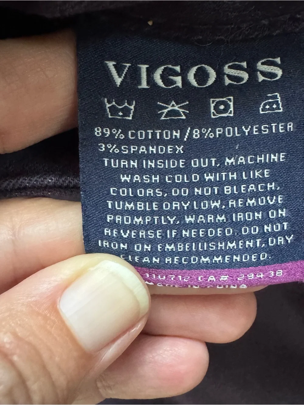 Vigoss Size 28 Purple The Jagger Skinny Jeans